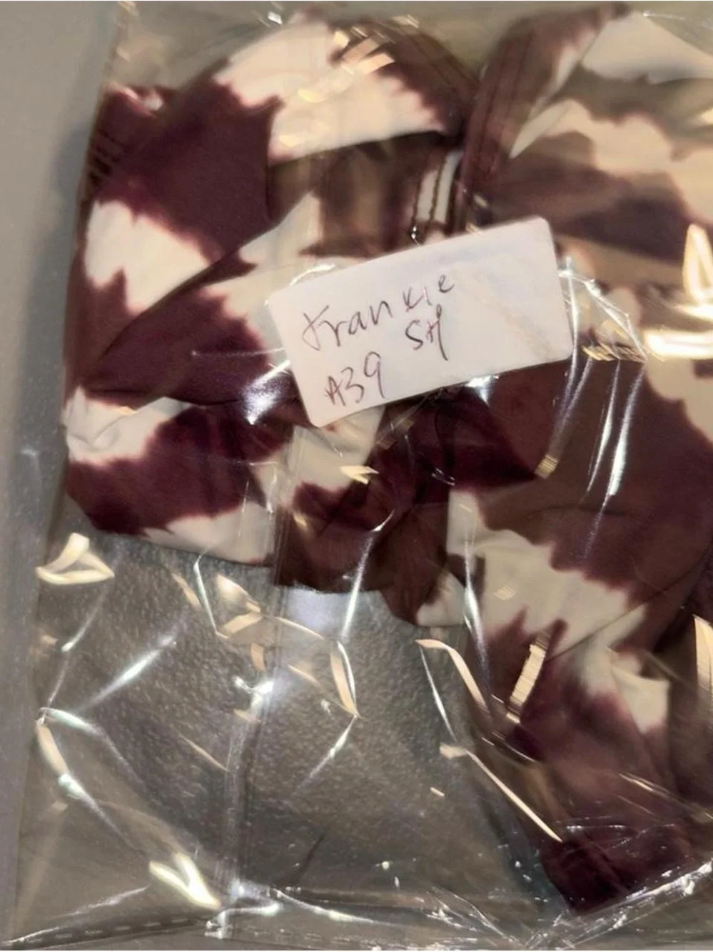 Frankie's Bikinis Brown & White Tie-Dye Swim Shorts